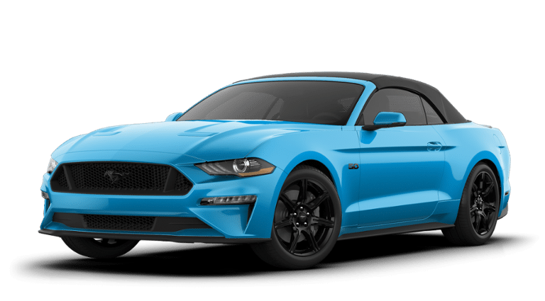 2020 Ford Mustang GT Premium Velocity Blue, 5.0L Ti-VCT V8 Engine